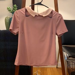 ASOS Two Tone Collared Shirt with Cutouts